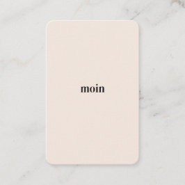 Hallo Pure Moin/Moin Visitekaartje