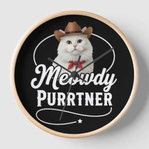 Hallo Purrtner Grappige Kat Cowboy Western Pun Ont
