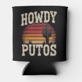 Hallo Putos Grappige Cactus Retro Vintage Blikjeskoeler (Voorkant)