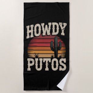 Hallo Putos Grappige Cactus Retro Vintage Strandlaken
