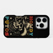 Hallo Putos Grappige Schedel Retro Vintage iPhone Hoesje (Achterkant horizontaal)