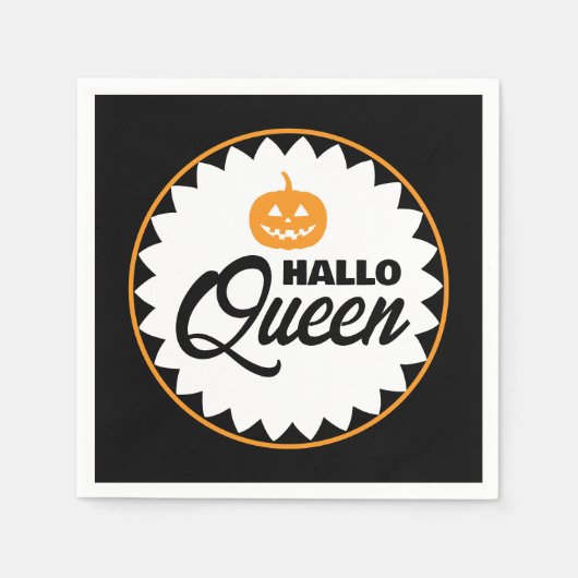 Hallo Queen Halloween Party  Servet (Voorkant)