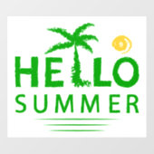 hallo raamsticker (Vel)