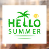 hallo raamsticker (Vel 2)