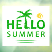 hallo raamsticker (Vel 3)