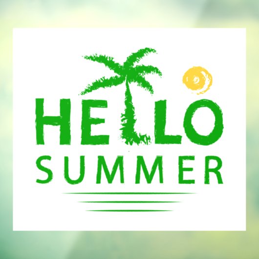 hallo raamsticker (Vel 3)