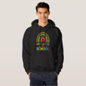 Hallo Rainbow Teacher Hoodie (Voorkant volledig)