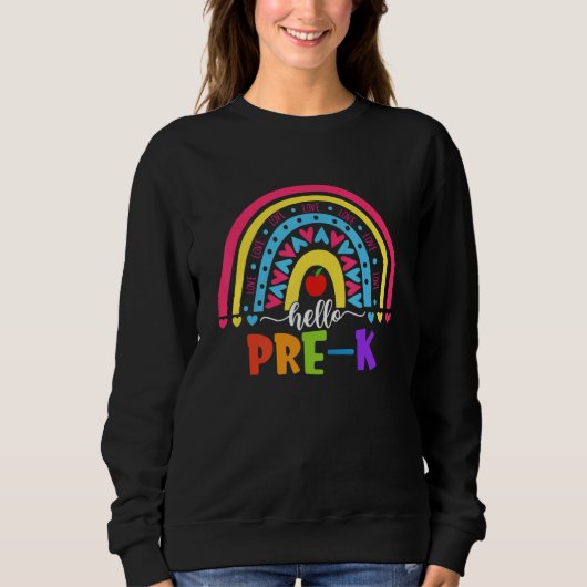 hallo Rainbow-team Hallo Preschool Rocks Squ Trui (Voorkant)