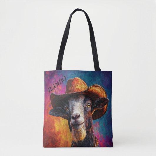 Hallo Rambo de Ram Met een Scheut Sass Tote Bag (Voorkant)