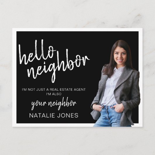 Hallo Realtor Mailer Vastgoed Marketing Farming Briefkaart (Voorkant)