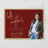 Hallo Realtor Mailer Vastgoed Marketing Farming Briefkaart (Voorkant)