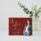 Hallo Realtor Mailer Vastgoed Marketing Farming Briefkaart (Staand voorkant)