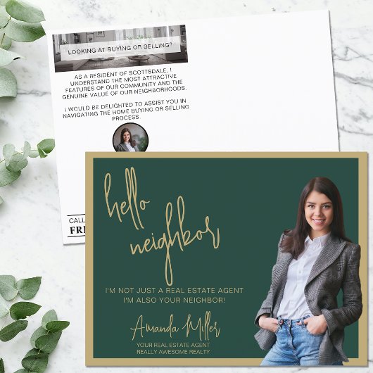 Hallo Realtor Mailer Vastgoed Marketing Farming Briefkaart