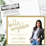 Hallo Realtor Mailer Vastgoed Marketing Farming Briefkaart<br><div class="desc">Hallo Briefkaart De makelaar Real Estate Marketing Farming, het ultieme hulpmiddel voor makelaars in onroerend goed gericht op het tot stand brengen van een persoonlijke band met hun gemeenschap. Dit briefkaart Hallo is speciaal ontworpen voor vastgoedmarketing, waarbij een professionele uitstraling wordt gecombineerd met een vriendelijke "Neighbor" groet. Dit briefkaart is...</div>