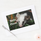 hallo rechthoekige sticker (Envelop)