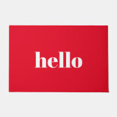hallo Red Welkom Mat (Voorkant)