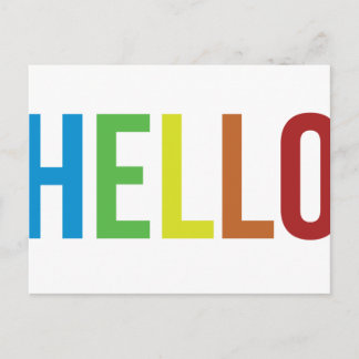 hallo regenboog briefkaart
