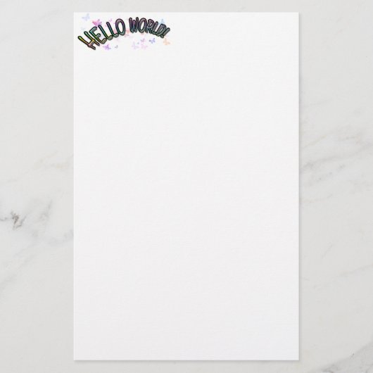  Hallo regenboog Briefpapier (Voorkant)