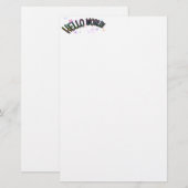  Hallo regenboog Briefpapier (Voorkant / Achterkant)