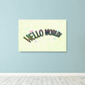  Hallo regenboog Canvas Afdruk (Insitu (Houten vloer))
