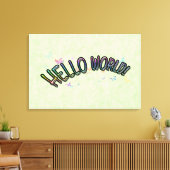  Hallo regenboog Canvas Afdruk (Insitu (Woonkamer))