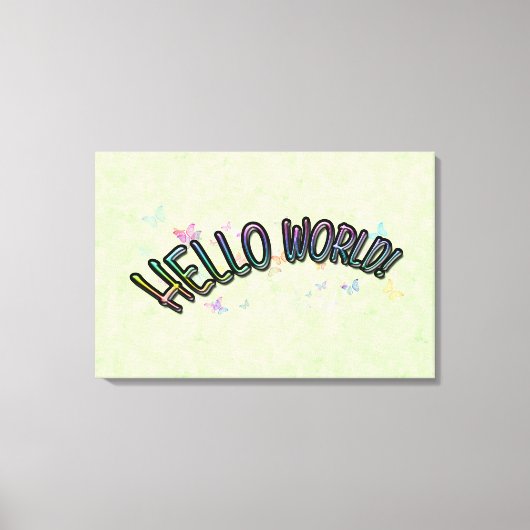  Hallo regenboog Canvas Afdruk (Voorkant)
