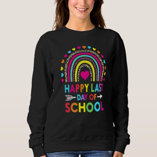 Hallo Regenboog laatste dag van de school Trui (Voorkant)