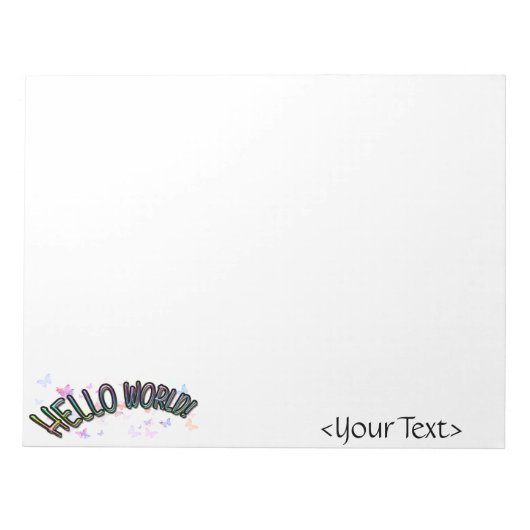 Hallo regenboog Notitieblok (Voorkant)
