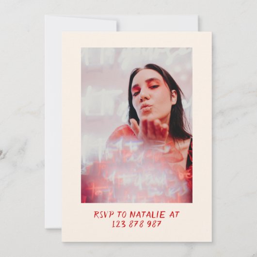 Hallo Retro 21e taart Kaart (Achterkant)