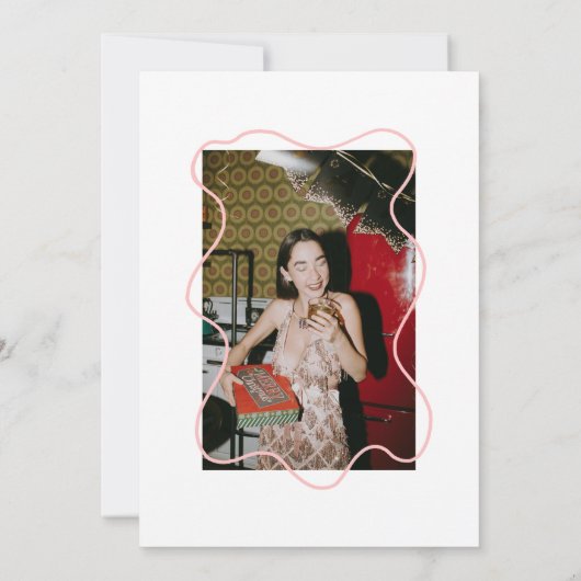 Hallo Retro 30e boog Kaart (Achterkant)