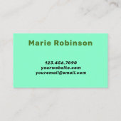 Hallo Retro Groovy Swirl Visitekaartje (Achterkant)