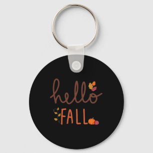 Hallo Retro Herfst Leopard Pumpard Herfstseizoen T Sleutelhanger