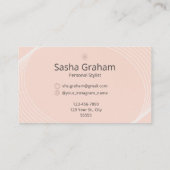 Hallo Retro Minimalist Visitekaartje (Achterkant)