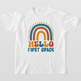Hallo Retro Rainbow T-shirt