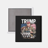 Hallo Retro Trump Jacht Eend Magneet (Voorkant / Achterkant)