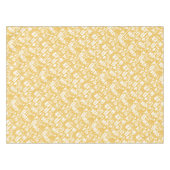 Hallo Retro Yellow of Tafelkleed (Voorkant (Horizontaal))