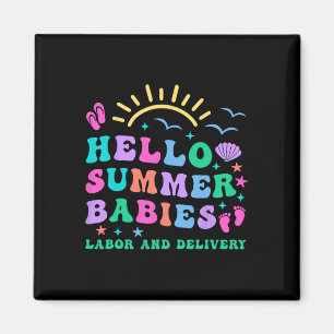 Hallo Retro # Zomerbaby's Arbeid en Bevalling Nurs Magneet