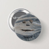 Hallo Rock Face zegt! Ronde Button 5,7 Cm (Voorkant /achterkant)