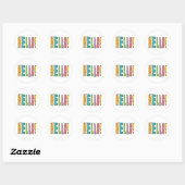 Hallo! Ronde Sticker (Vel)