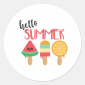 hallo ronde sticker (Voorkant)