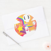 hallo! ronde sticker (Envelop)
