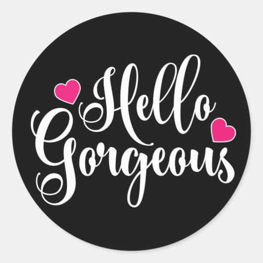 hallo ronde sticker (Voorkant)