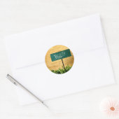 hallo! ronde sticker (Envelop)
