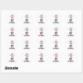 hallo ronde sticker (Vel)