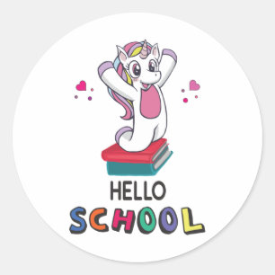 hallo ronde sticker