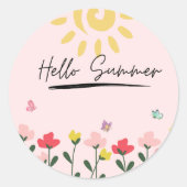 hallo ronde sticker (Voorkant)