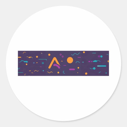 Hallo Ronde Sticker (Voorkant)