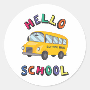 hallo ronde sticker