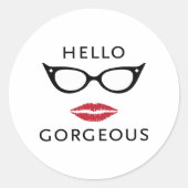 hallo ronde sticker (Voorkant)