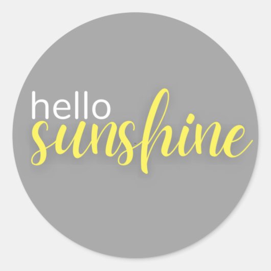 hallo ronde sticker (Voorkant)